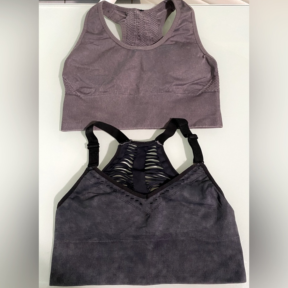 Two pieces of women’s sports bra